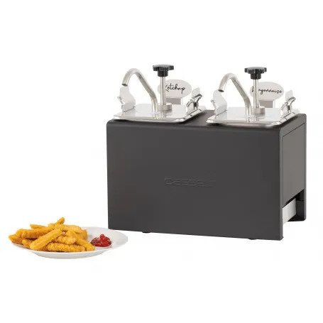 Kahekordne külma kastme pump 2 x GN 1/6