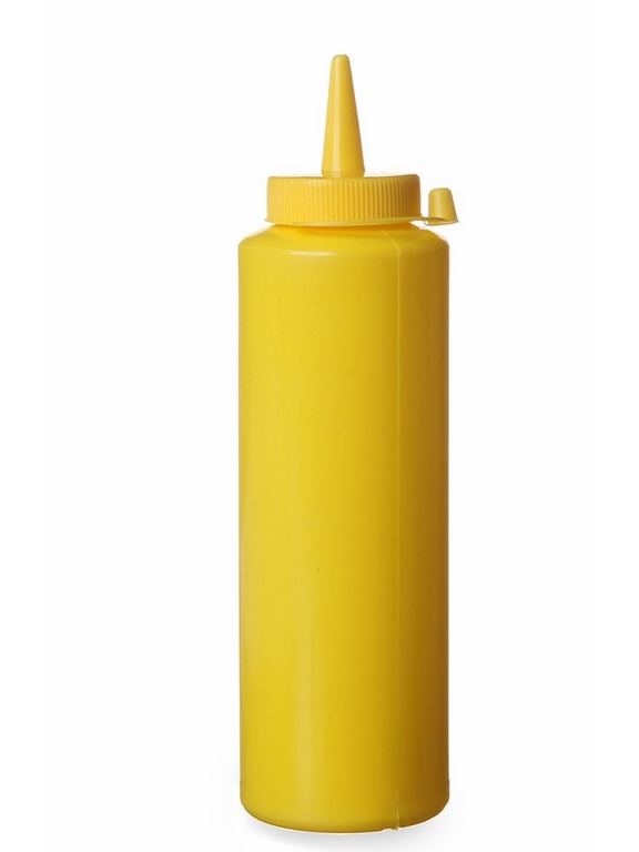 Kastme doseerimispudel 350 ml, kollane