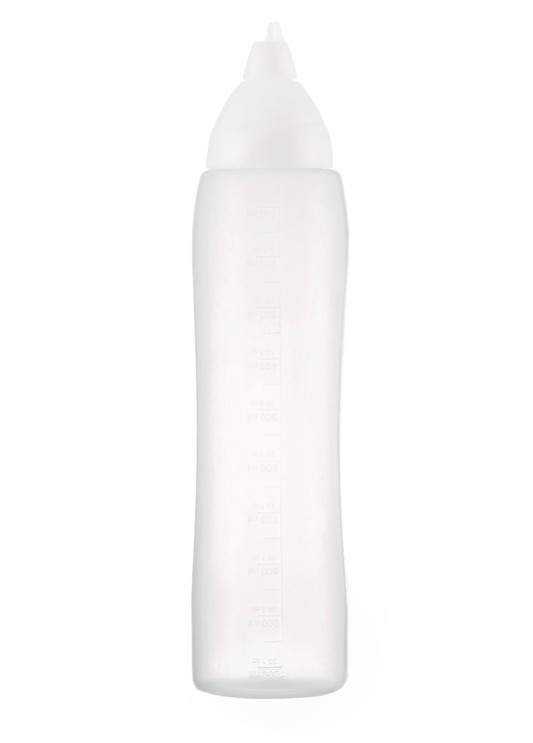 Kastme-doseerimispudel tilkumiskindel, valge 1000 ml