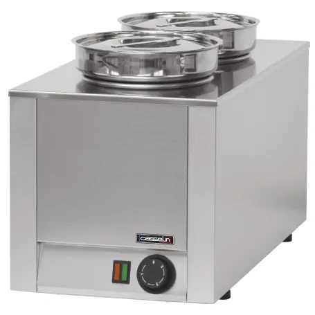 Kastmesoojendaja bain-marie 2 × 4,5 l